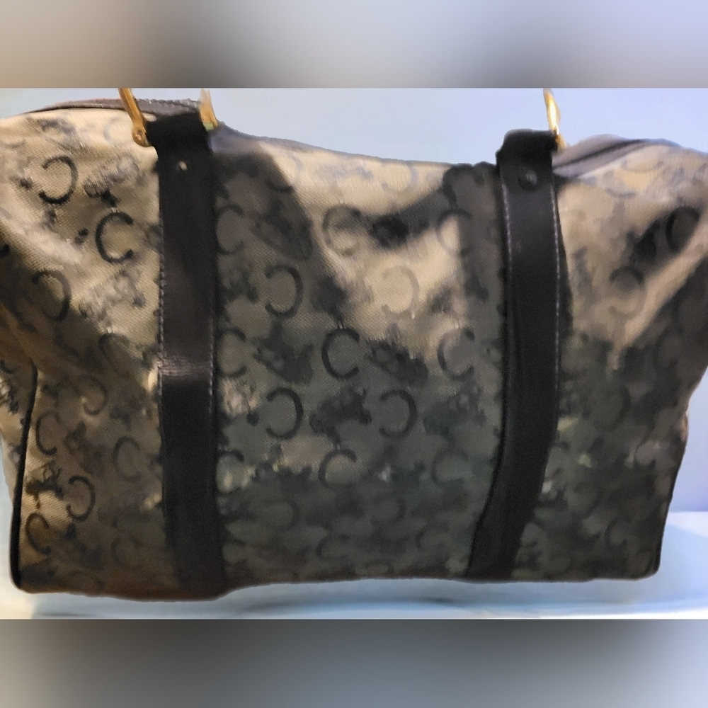 Celine Navy And Black Satchel. - Picture 2 of 8